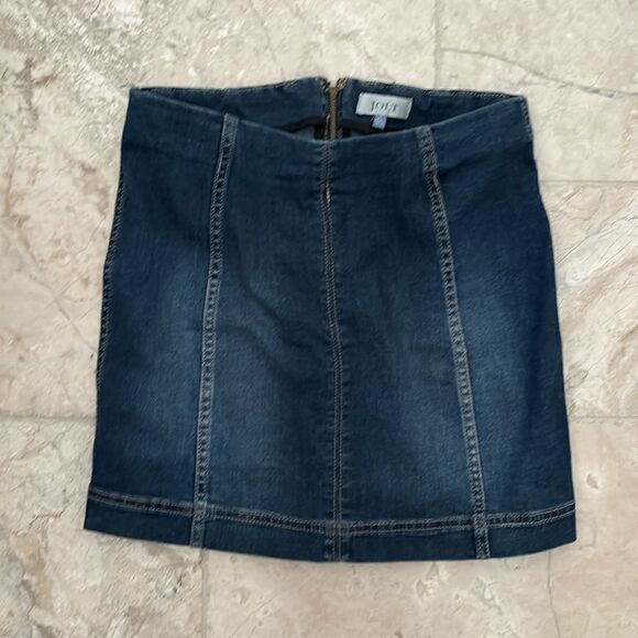 Jolt denim stretchy mini skirt sz 6 - Picture 1 of 4